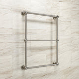 Palatine 24-Inch x 32-Inch Brass Wall Mount 3-Tier Towel Rack