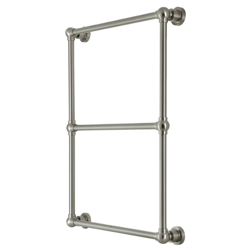 Palatine 24-Inch x 32-Inch Brass Wall Mount 3-Tier Towel Rack