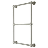 Palatine 24-Inch x 32-Inch Brass Wall Mount 3-Tier Towel Rack