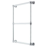 Palatine 24-Inch x 32-Inch Brass Wall Mount 3-Tier Towel Rack