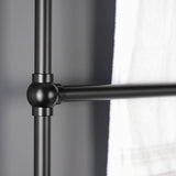 Palatine 24-Inch x 32-Inch Brass Wall Mount 3-Tier Towel Rack