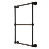 Palatine 24-Inch x 32-Inch Brass Wall Mount 3-Tier Towel Rack