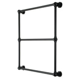 Palatine 30-Inch x 32-Inch Brass Wall Mount 3-Tier Towel Rack