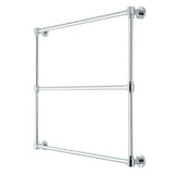 Gallant 36-Inch x 32-Inch Brass Wall Mount 3-Tier Towel Rack