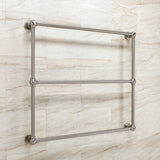 Palatine 36-Inch x 32-Inch Brass Wall Mount 3-Tier Towel Rack