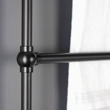 Palatine 36-Inch x 32-Inch Brass Wall Mount 3-Tier Towel Rack