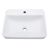 Century Ceramic Rectangular Drop-In Bathroom Sink