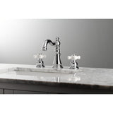 American Classic Two-Handle 3-Hole Deck Mount Widespread Bathroom Faucet with Pop-Up Drain