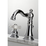 American Classic Two-Handle 3-Hole Deck Mount Widespread Bathroom Faucet with Pop-Up Drain