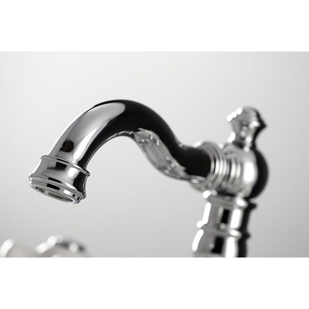 American Classic Two-Handle 3-Hole Deck Mount Widespread Bathroom Faucet with Pop-Up Drain