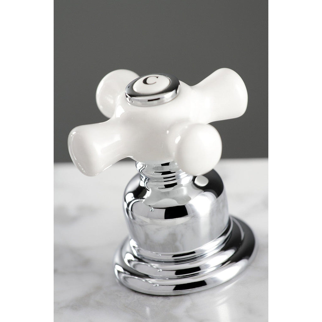 American Classic Two-Handle 3-Hole Deck Mount Widespread Bathroom Faucet with Pop-Up Drain