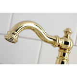 American Classic Two-Handle 3-Hole Deck Mount Widespread Bathroom Faucet with Retail Pop-Up Drain