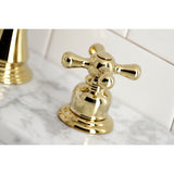American Classic Two-Handle 3-Hole Deck Mount Widespread Bathroom Faucet with Retail Pop-Up Drain