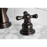 American Classic Two-Handle 3-Hole Deck Mount Widespread Bathroom Faucet with Retail Pop-Up Drain
