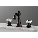 American Classic Two-Handle 3-Hole Deck Mount Widespread Bathroom Faucet with Pop-Up Drain