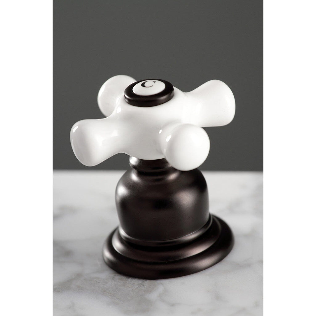 American Classic Two-Handle 3-Hole Deck Mount Widespread Bathroom Faucet with Pop-Up Drain