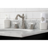 American Classic Two-Handle 3-Hole Deck Mount Widespread Bathroom Faucet with Retail Pop-Up Drain