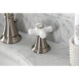 American Classic Two-Handle 3-Hole Deck Mount Widespread Bathroom Faucet with Retail Pop-Up Drain