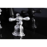 American Classic Two-Handle 3-Hole Deck Mount Widespread Bathroom Faucet with Retail Pop-Up Drain