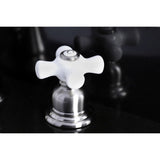 American Classic Two-Handle 3-Hole Deck Mount Widespread Bathroom Faucet with Pop-Up Drain