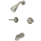 Magellan Two-Handle 4-Hole Wall Mount Tub and Shower Faucet