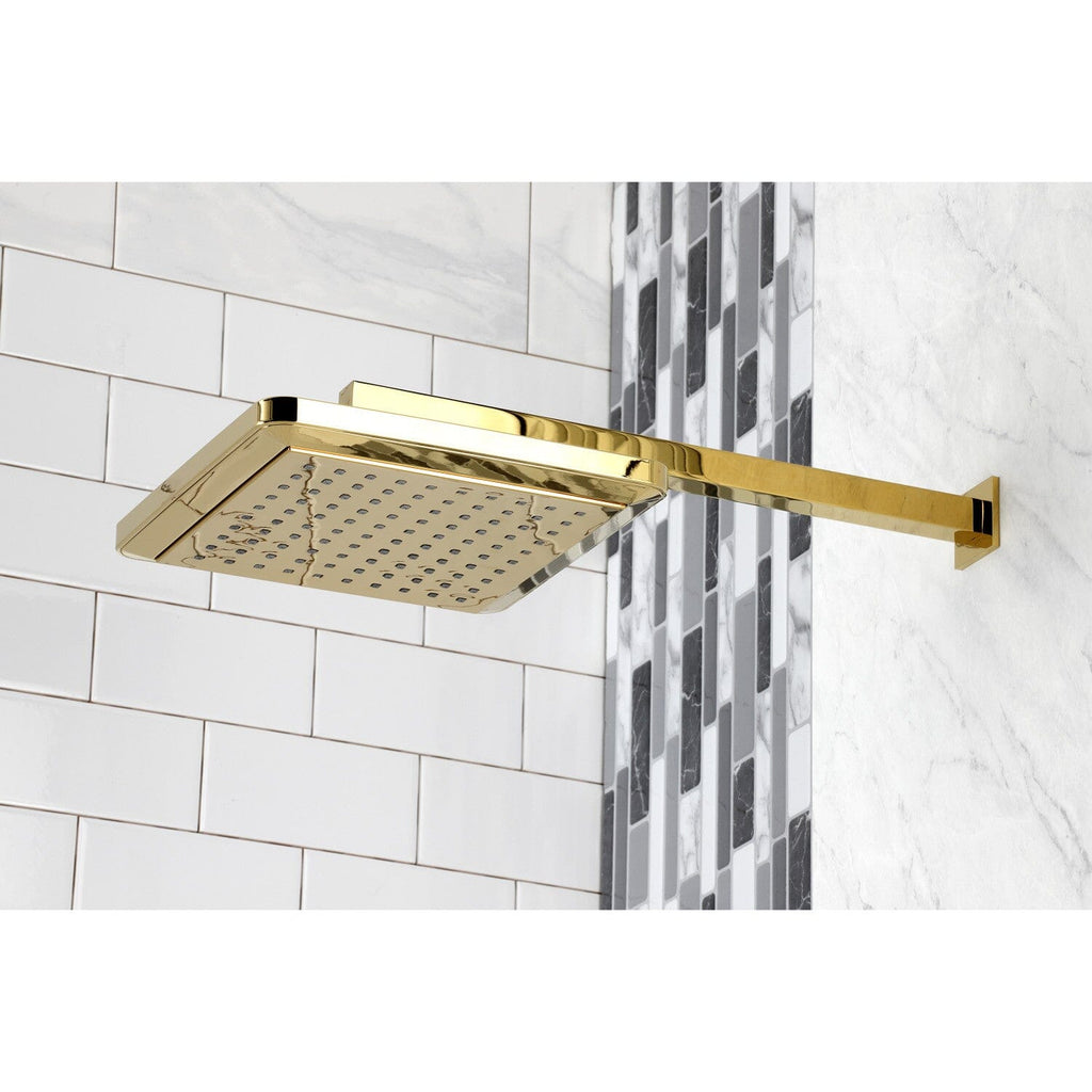 Shower Scape 9-5/8-Inch Square Raindrop ABS Shower Head with 15-3/4-Inch Shower Arm