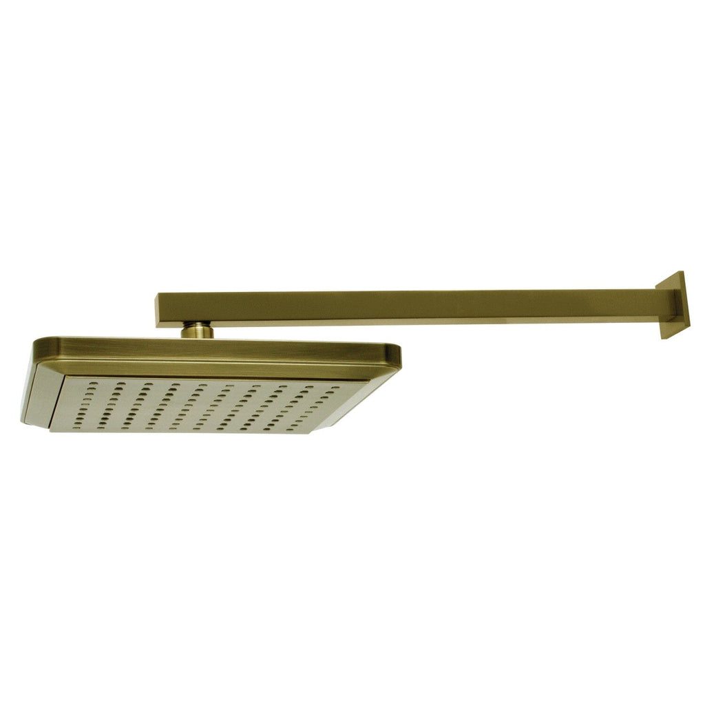 Shower Scape 9-5/8-Inch Square Raindrop ABS Shower Head with 15-3/4-Inch Shower Arm