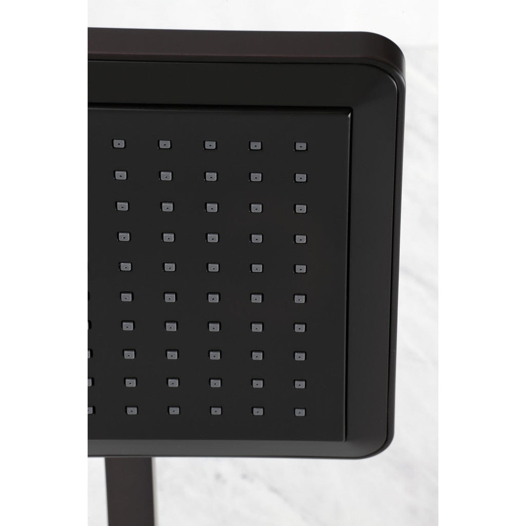 Shower Scape 9-5/8-Inch Square Raindrop ABS Shower Head with 15-3/4-Inch Shower Arm