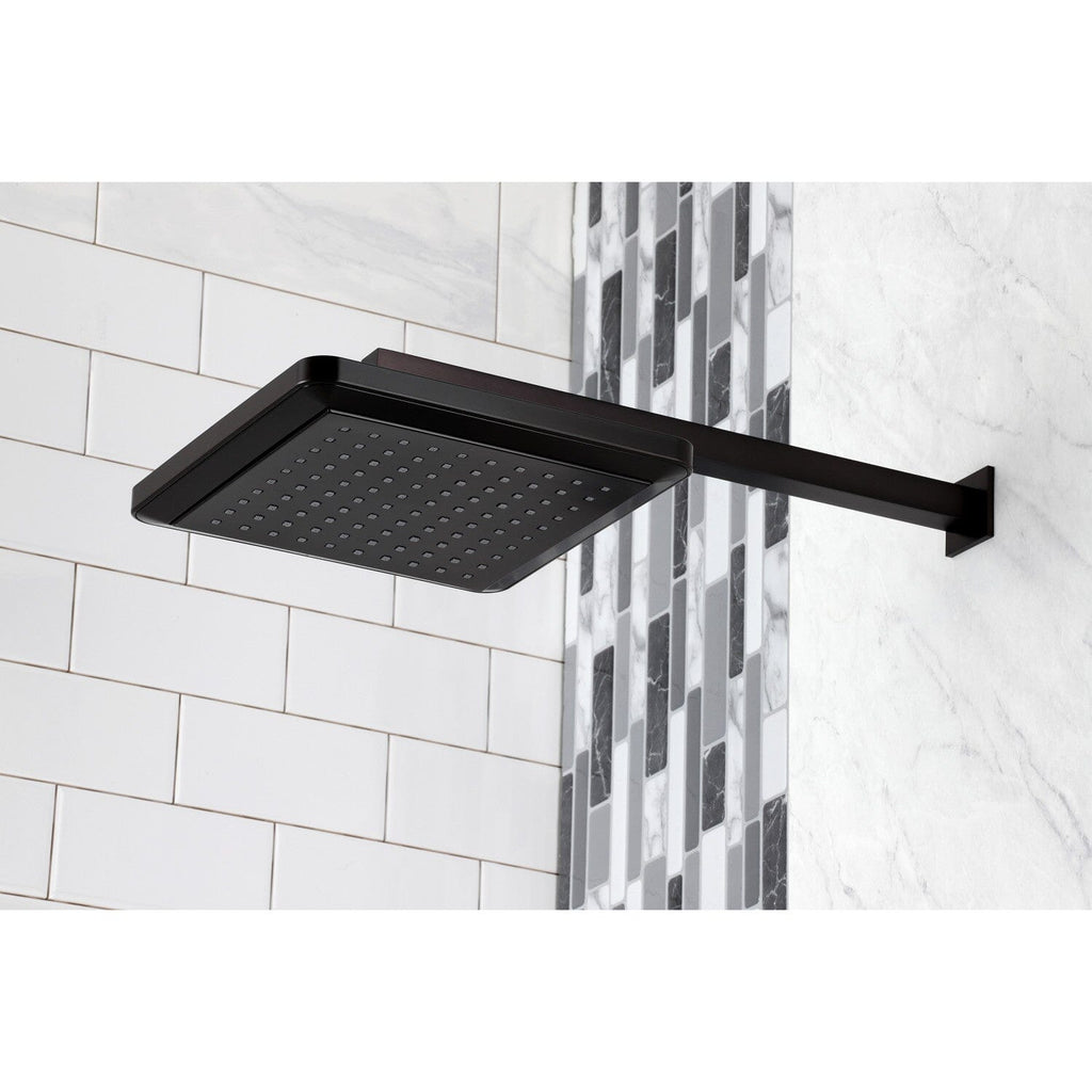 Shower Scape 9-5/8-Inch Square Raindrop ABS Shower Head with 15-3/4-Inch Shower Arm