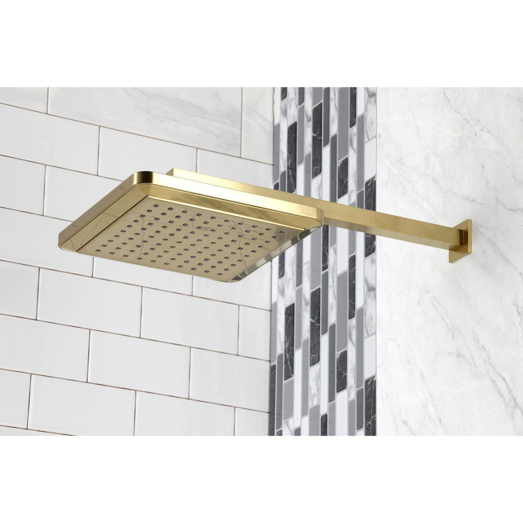 Shower Scape 9-5/8-Inch Square Raindrop ABS Shower Head with 15-3/4-Inch Shower Arm