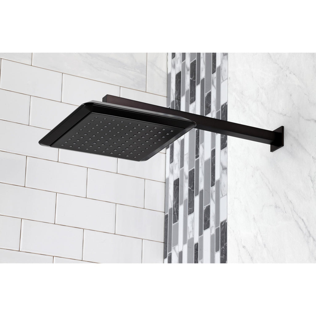 Claremont 9-5/8 Inch Square Raindrop ABS Shower Head with 15-3/4 Inch Shower Arm