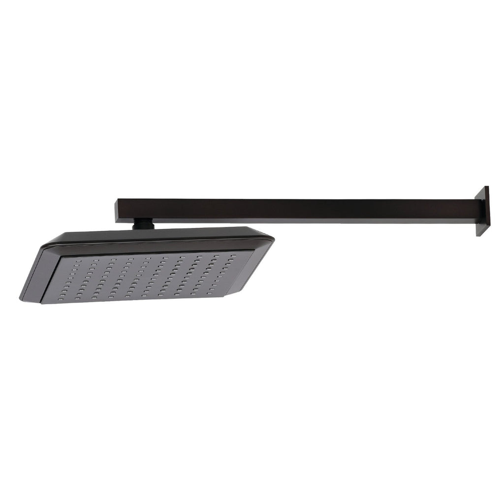 Claremont 9-5/8 Inch Square Raindrop ABS Shower Head with 15-3/4 Inch Shower Arm