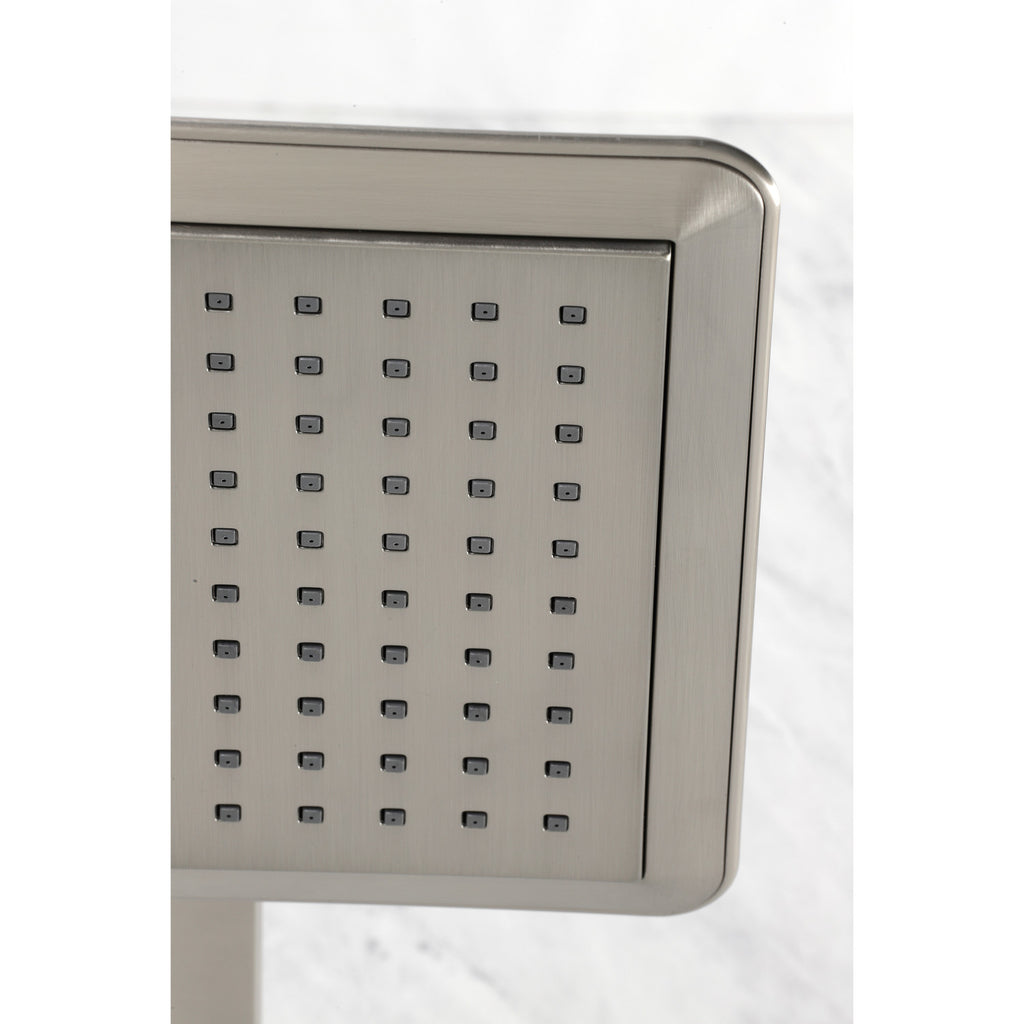 Claremont 9-5/8 Inch Square Raindrop ABS Shower Head with 15-3/4 Inch Shower Arm