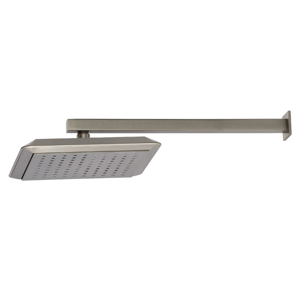Claremont 9-5/8 Inch Square Raindrop ABS Shower Head with 15-3/4 Inch Shower Arm