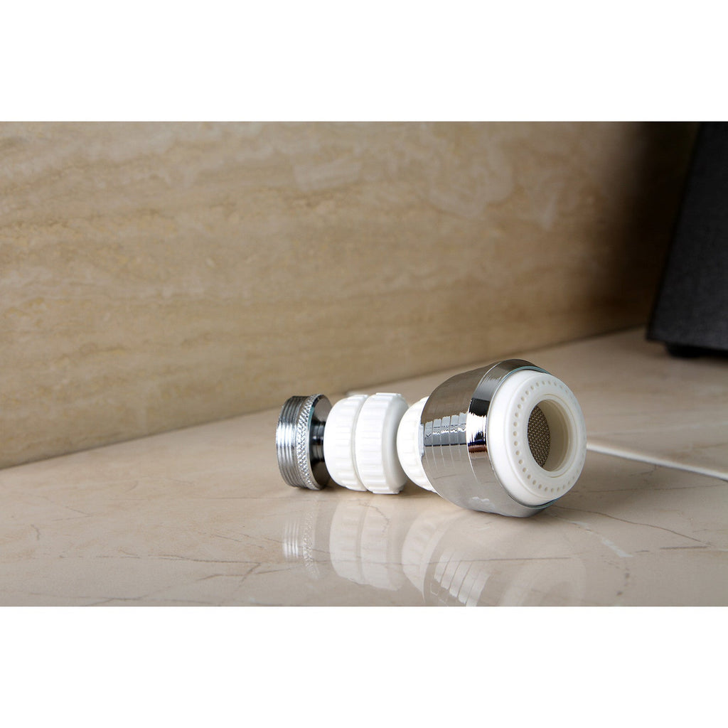 Complement Double Swivel Kitchen Aerator with Brass Ball Joint