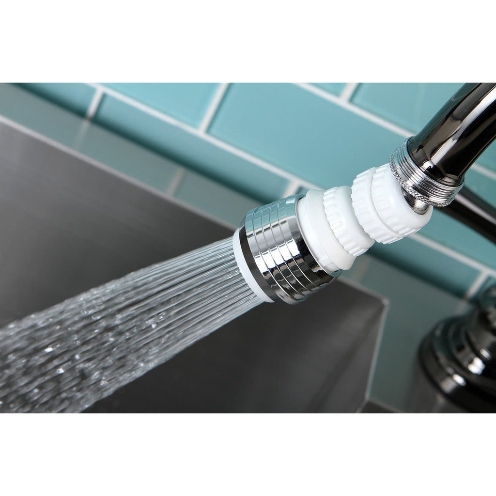 Complement Double Swivel Kitchen Aerator with Brass Ball Joint