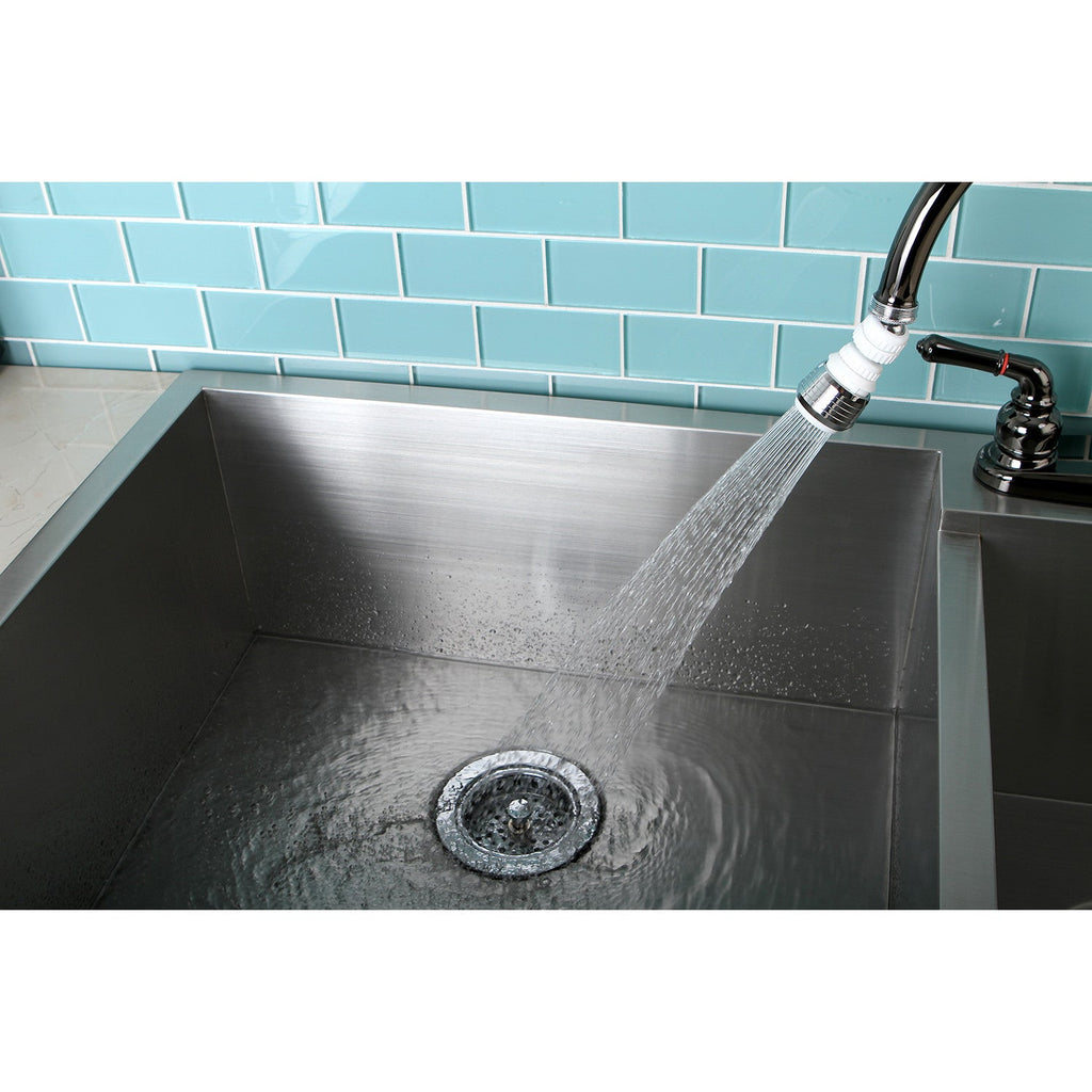 Complement Double Swivel Kitchen Aerator with Brass Ball Joint