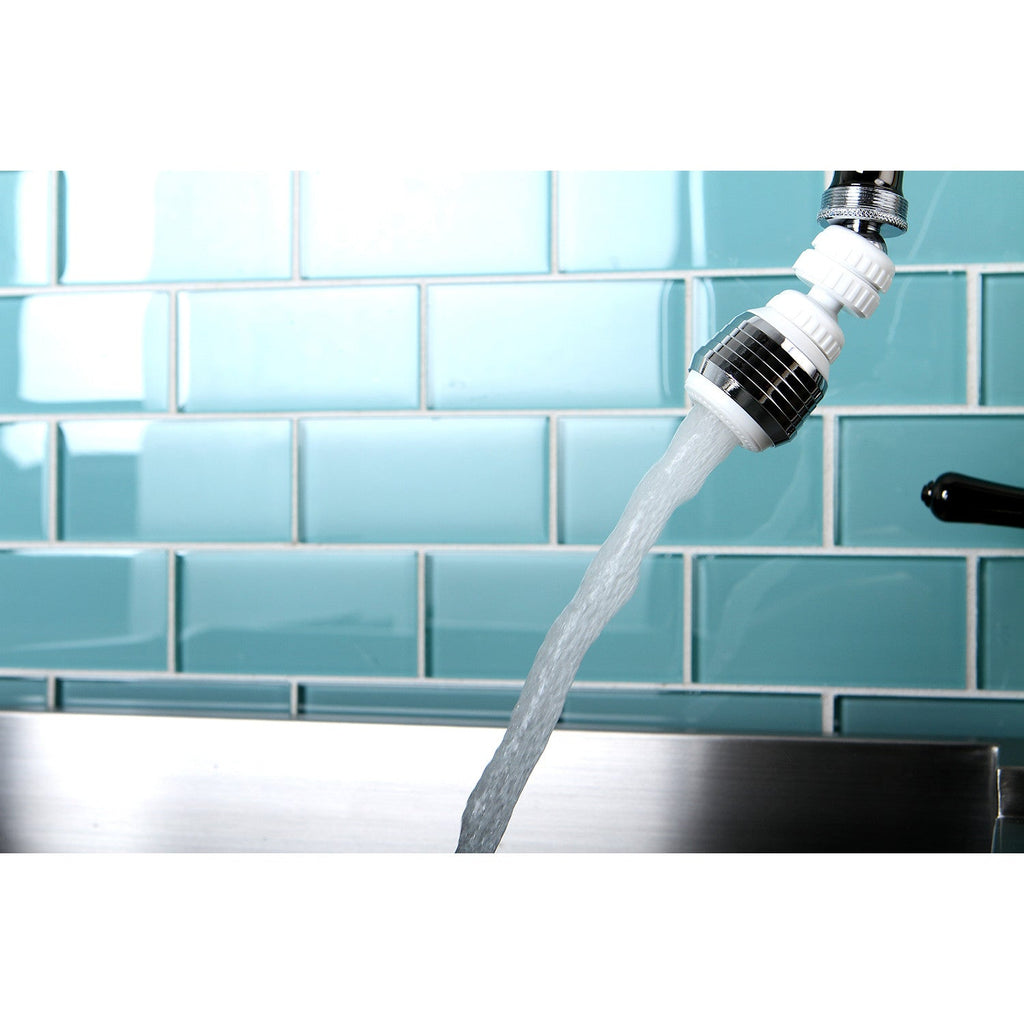 Complement Double Swivel Kitchen Aerator with Brass Ball Joint