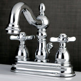Essex Double-Handle 3-Hole Deck Mount 4-Inch Centerset Bathroom Faucet with Pop-Up Drain