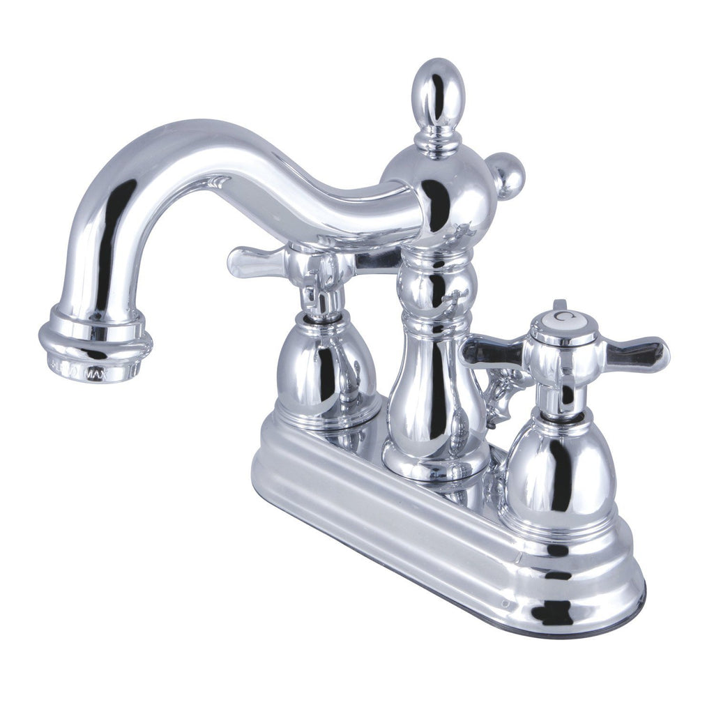 Essex Double-Handle 3-Hole Deck Mount 4-Inch Centerset Bathroom Faucet with Pop-Up Drain
