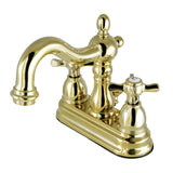 Essex Double-Handle 3-Hole Deck Mount 4-Inch Centerset Bathroom Faucet with Pop-Up Drain