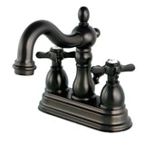 Essex Double-Handle 3-Hole Deck Mount 4-Inch Centerset Bathroom Faucet with Pop-Up Drain