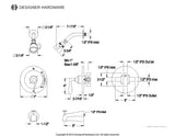 Century Single-Handle Pressure Balanced Tub and Shower Faucet