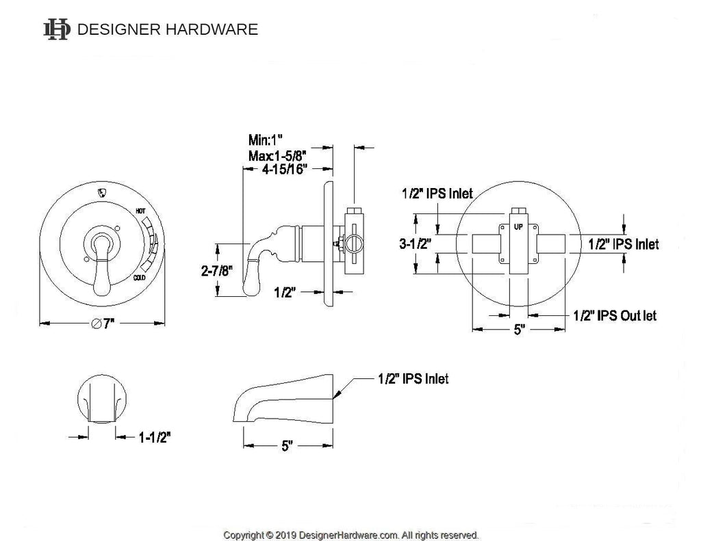 Magellan Single-Handle Pressure Balanced Tub Faucet