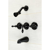 American Classic Triple-Handle Tub and Shower Faucet