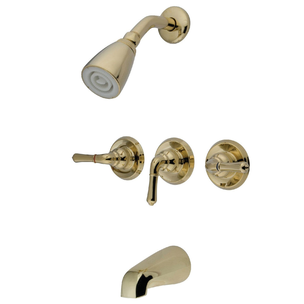 Magellan Triple-Handle Tub and Shower Faucet