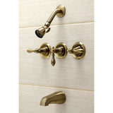 American Classic Triple-Handle Tub and Shower Faucet