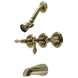 American Classic Triple-Handle Tub and Shower Faucet