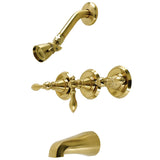 American Classic Triple-Handle Tub and Shower Faucet