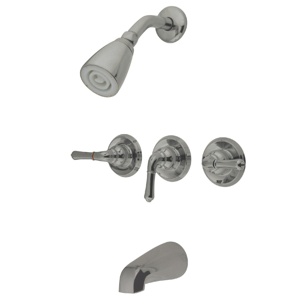 Magellan Triple-Handle Tub and Shower Faucet